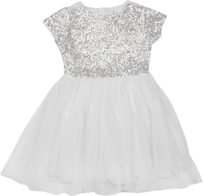 

Allen Solly Junior Girls Casual Dress(White, Sleeveless