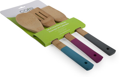 

Core Bamboo 2965 3pc Bamboo Utensils - Los Angeles Natural Kitchen Tool Set(Natural)