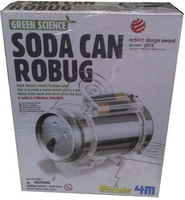 

kidoz kingdom GREEN SCIENCE SODA CAN ROBUG(Multicolor)