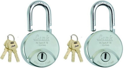 

Link+ R78 HI-TECH LOCKS (PACK OF 2) Padlock(Silver)