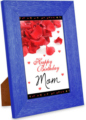 alwaysgift MDF Wall Photo Frame(Blue, 1 Photo(s), 10.16 X 15.24 cm)