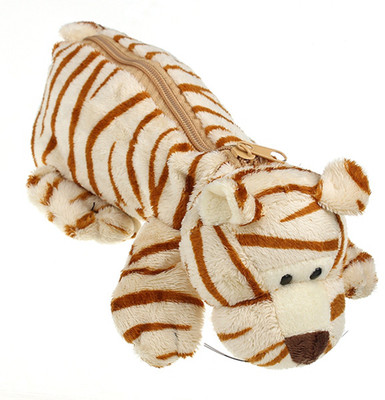 

Neo Gold Leaf Tiger Shaped School&Fancy Art Plastic Pencil Box(Set of 1, Multicolor)