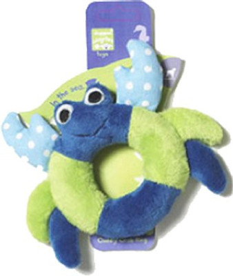 

Pet Brands Cuddly Crab Ring Cotton Plush Toy For Dog & Cat