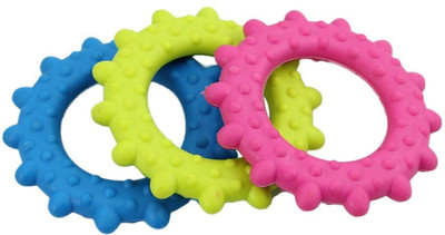 

SRI High Quality Natural Colorful Rubber Ring Toy For Puppy - Small Rubber Rubber Toy For Dog