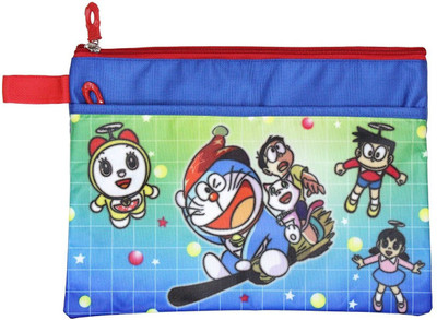 

Shopat7 Attractive Cute Cartoon Character Double Zip Folders For Kids Pouch(Multicolor)