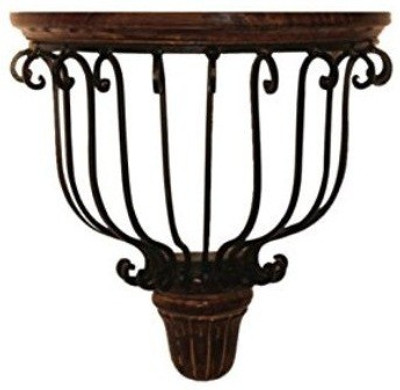 

Desi Karigar Wooden, Iron Wall Shelf(Number of Shelves - 1)