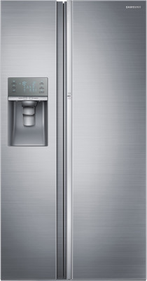Samsung 838 L Frost Free Side by Side 5 Star Refrigerator(Platinum Inox, RH77J90407H/TL)