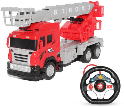 

Smiles Creation Remote Control Fire Fighting Truck with Light Toys for Kids(Red)