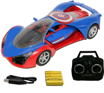 

Smiles Creation Rechargeable New Look and Full Function Sports Remote Control Car with Headlights and Charger Toy for Kids(Mulicolour)
