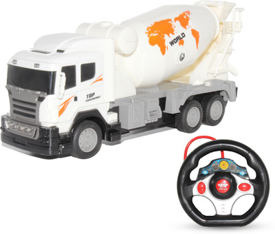 

Smiles Creation Remote Control Fire Fighting Truck with Light Toys for Kids(White)