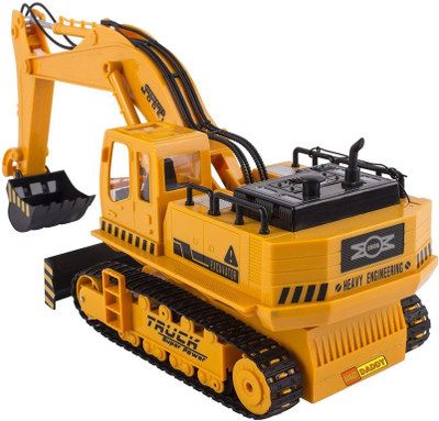 

Emob Full Function 8 Channel RC Hydraulic Excavator & Bulldozer Construction Vehicle Toy with 360 Degree Cabin Rotation(Multicolor)
