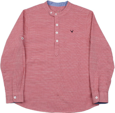 

Allen Solly Junior Boys Solid Casual Shirt, Red