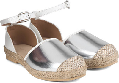 

Chemistry Ankle Strap Espadrilles For Women(Silver