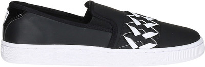 

Puma Basket Slip on Cut out Wn's Casual Shoes For Women(Black, Puma black-puma black
