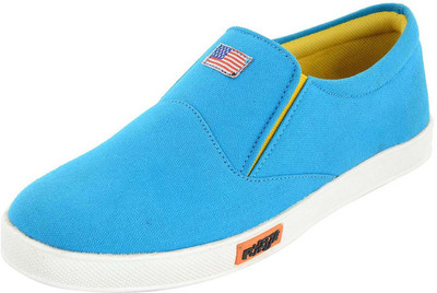 

Footgear Canvas Shoes For Men(Blue, Turquoise