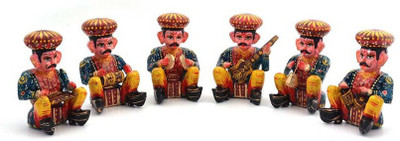 

Saarthi RJ-BWL-3 Decorative Showpiece - 6 cm(Wooden, Multicolor)