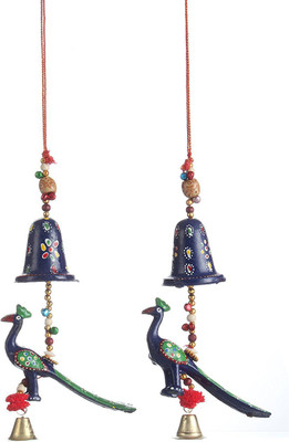 

Apkamart Handicraft Rajasthani Latkan Set or Traditional Hanging - Peacock Hanging for Home Decor and Gifts Decorative Showpiece - 50 cm(Wooden, Multicolor)