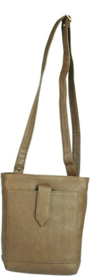 

Merci Women Casual Brown PU Sling Bag
