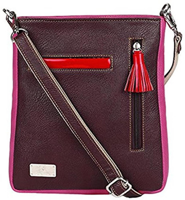 

K London Women Casual Brown Leatherette Sling Bag