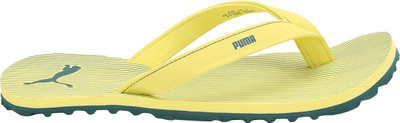 

Puma Ribbons IDP Slippers, Limelight-deep teal