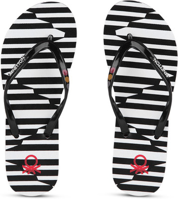 United Colors of Benetton Flip Flops, Black