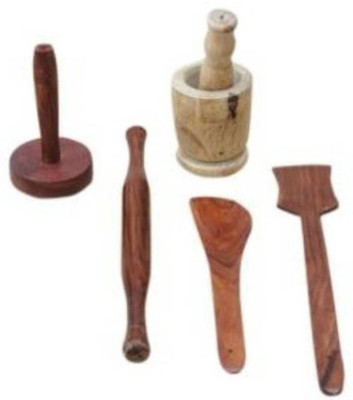 

Khan Handicrafts Wooden Spatula(Pack of 5)