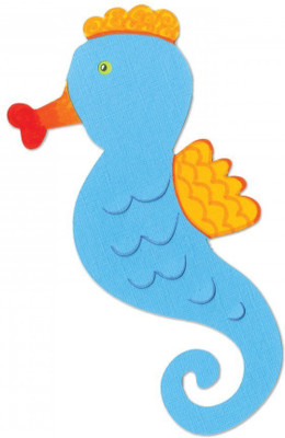 

SIZZIX Bigz Die - Seahorse #2 A11155 animal Stencil(Pack of 1, seahorse)