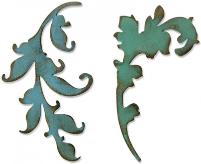 

SIZZIX Bigz Die - Scroll 661816 leaves Stencil(Pack of 1, leaves)