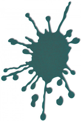 SIZZIX Thinlits Die Set 3PK - Splatter 661709 splatter Stencil(Pack of 3, splatter)