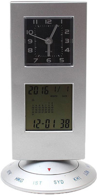 

Black Analog-Digital Digital Alarm Clock Clock