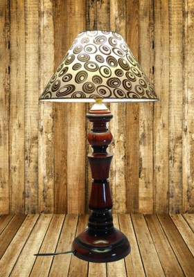 

Woodly Golden Design Table Lamp(45 cm, Multicolor)