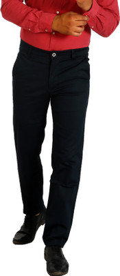AWACK Slim Fit Men Blue Trousers