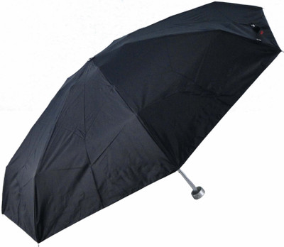 

popy 5 Fold Umbrella With Silver Coating Umbrella(Black)