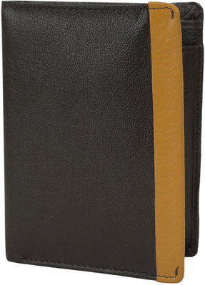 

Hidekraft Men Brown Genuine Leather Wallet(7 Card Slots)