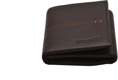 STREET 99 Men Brown Genuine Leather Wallet(9 Card Slots)