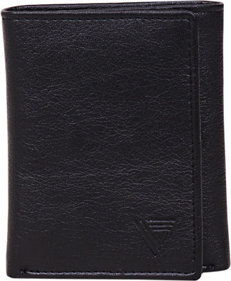 

Vermello Men Black Artificial Leather Wallet(7 Card Slots)