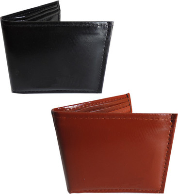 

Elgator Men Beige, Tan Artificial Leather Wallet(1 Card Slot), Black