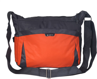 

SRI Polyester 3 Litres Crossbody Shoulder Side Bag/Messenger Bag -ORANGE Multipurpose Bag(Orange, 10 inch)