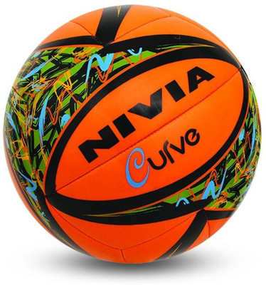 

Nivia Curve Volleyball - Size: (Pack of 1, Multicolor, Orange
