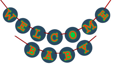 

KINGLMINGL BABY SHOWER BANNER Banner(1 ft, Pack of 1)