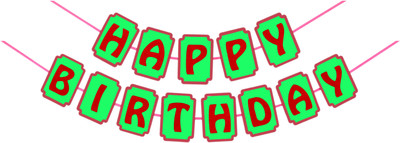 

KINGLMINGL HAPPY BIRTHDAY BANNER Banner(11 ft, Pack of 1)