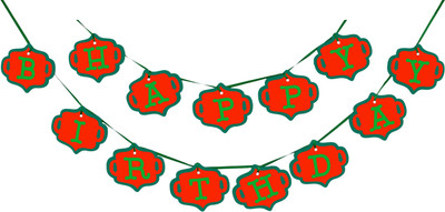 

KINGLMINGL HAPPY BIRTHDAY BANNER Banner(12 ft, Pack of 1)