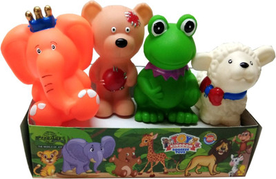 

Speedage Animal PVC Squeezy Toys 9 Bath Toy(Multicolor)