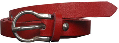 

Sondagar Arts Women Casual, Party, Formal, Evening Red Genuine Leather Belt