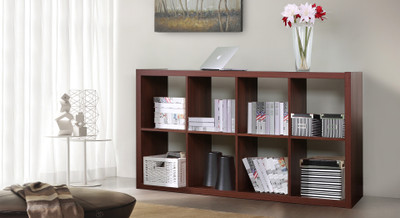 

Urban Ladder Boeberg Engineered Wood Open Book Shelf(Finish Color - Dark Walnut)