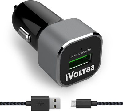 

iVoltaa 2.4 amp Turbo Car Charger(Black)