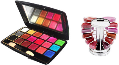 

MITENO Eyeshadow(18 shades)/Lipgloss(12 shades)(Set of 2)
