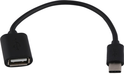 

Gadget Phoenix Universal {OTG Type C (Male)To Type A (Female)} Black GP / Standard OTG Cable(Black)
