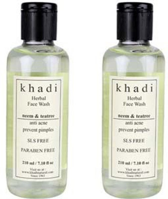 

Khadi Natural Neem Teatree & Basil- Sls & Paraben Free Anti Acne Face Wash(420 ml)