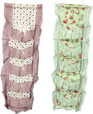 

FULLHOUZ Fabric 5 Pocket Hanging Stationery Organizer( )